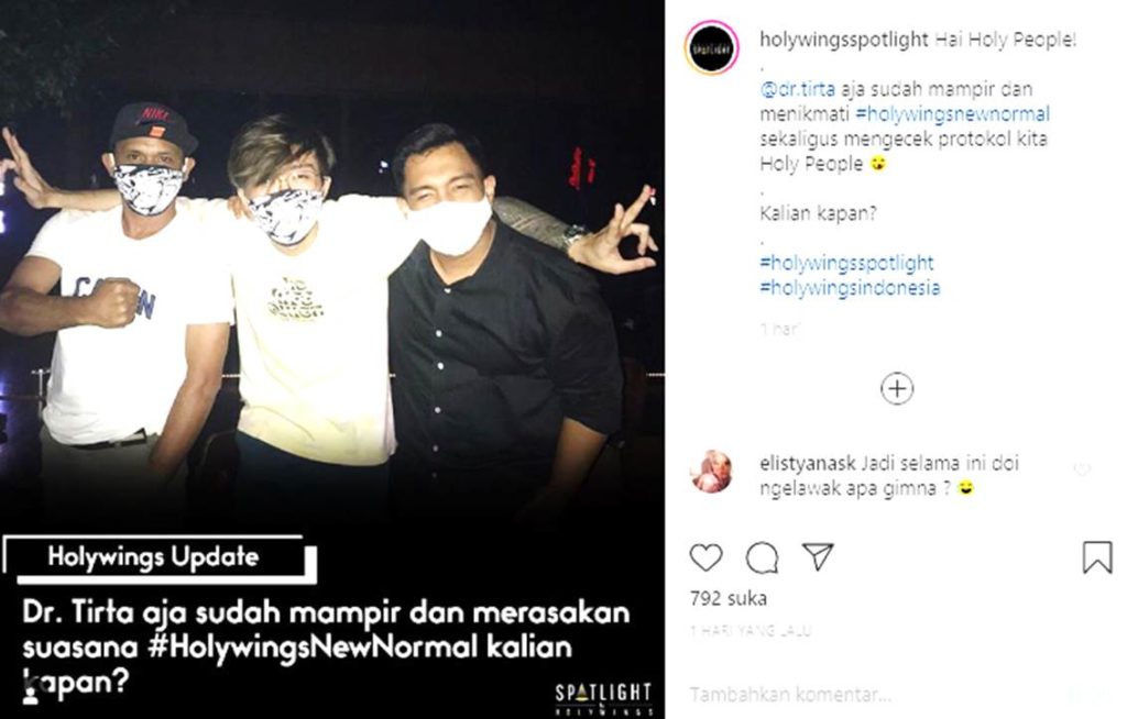 Dr Tirta di Holywings