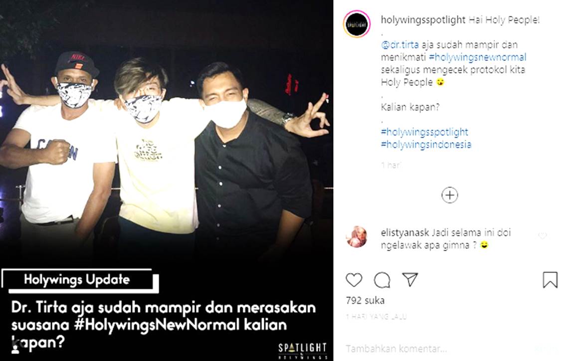 Dr Tirta di Holywings