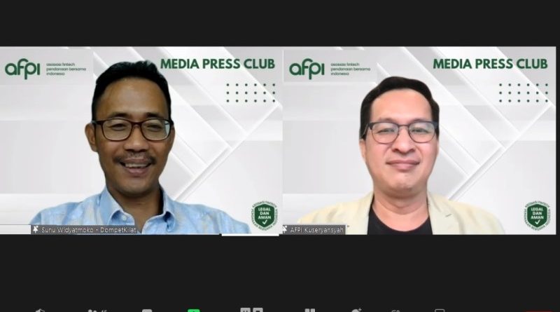 Sekjen AFPI pinjol Sunu Widyatmoko & Direktur Eksekutif AFPI Kuseryansyah