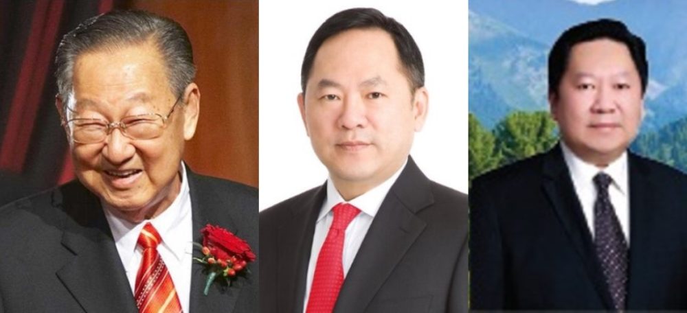 Tiga orang pemilik Harita Group Lim Hariyanto Wijaya Sarwono Lim Gunawan Hariyanto dan Lim Gunargi Hariyanto