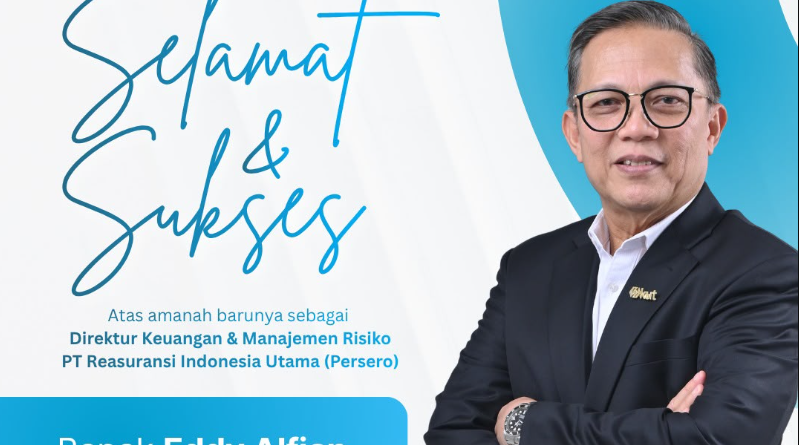 Direktur Keuangan dan Manajemen Risiko PT Reasuransi Indonesia Utama (Persero) atau Indonesia Re 2026 Eddy Alfian