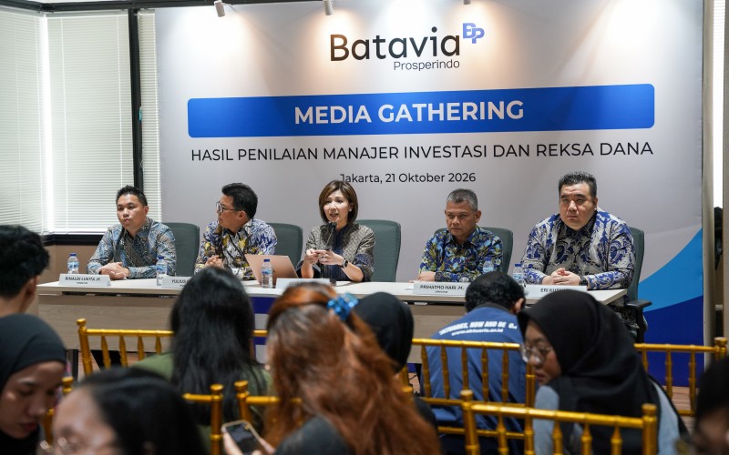 PT Batavia Prosperindo Aset Manajemen (Batavia) menyelenggarakan konferensi pers pada, Rabu (21/10/2026),/Istimewa